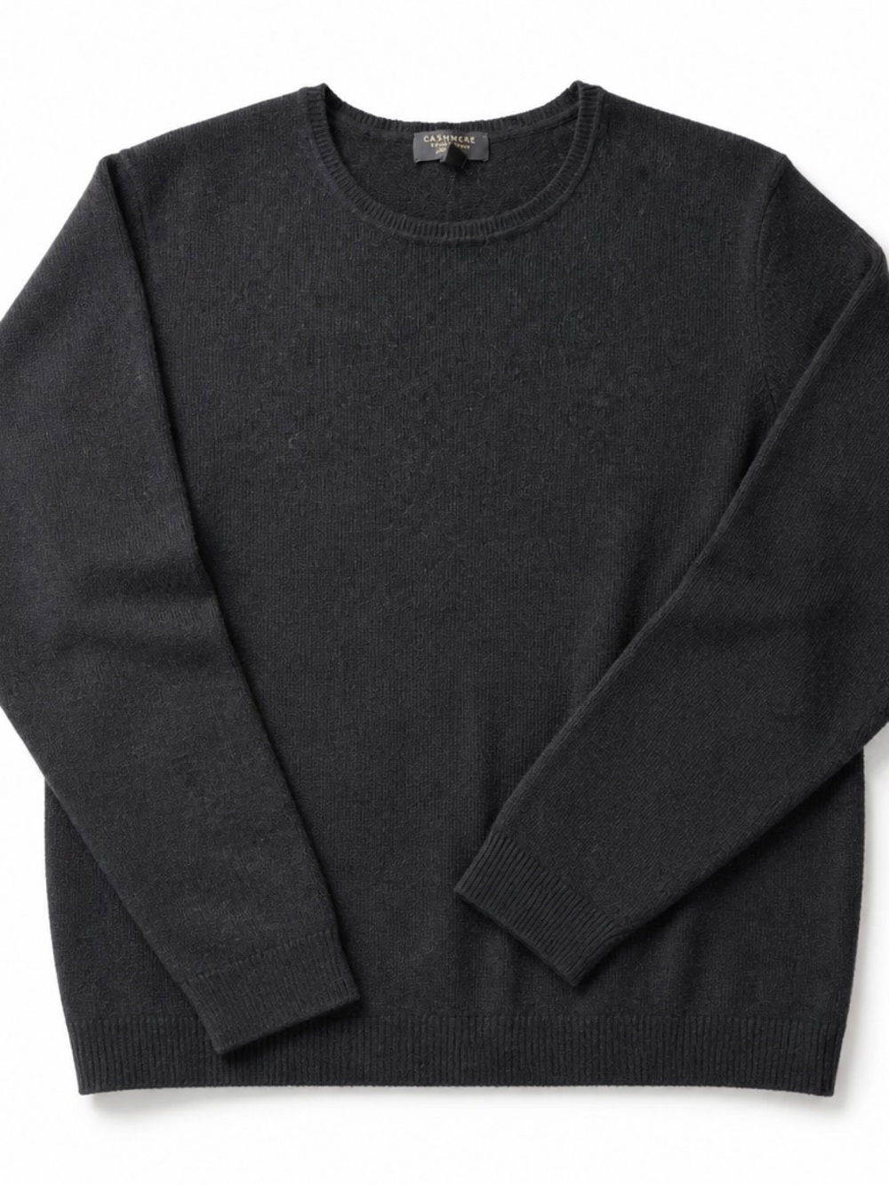 Charter Club Black Crewneck Sweater
